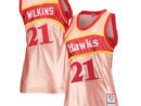 Dominique Wilkins Atlanta Hawks Women's 75th Anniversary Rose Gold 1986 Swingman Jersey - Pink