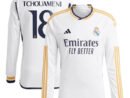 Aurélien Tchouaméni Los Merengues adidas 2023/24 Home Replica Long Sleeve Player Jersey - White/Navy