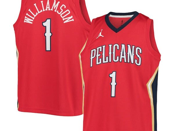Zion Williamson New Orleans Pelicans Jordan Brand Youth 2020/21 Swingman Player Jersey - Statement Edition - Red