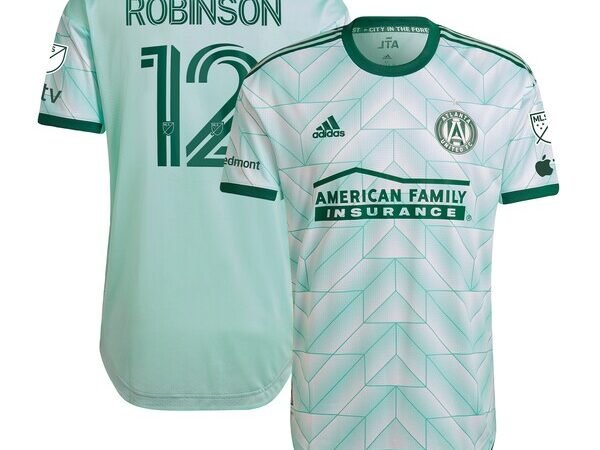 Miles Robinson Atlanta United FC adidas 2024 The Forest Kit Authentic Player Jersey - Mint