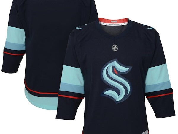 Seattle Kraken Youth Home Replica Jersey - Navy