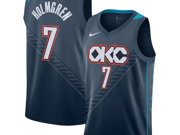 Chet Holmgren Oklahoma City Thunder Nike Unisex 2025/26 Swingman Jersey - Navy - City Edition
