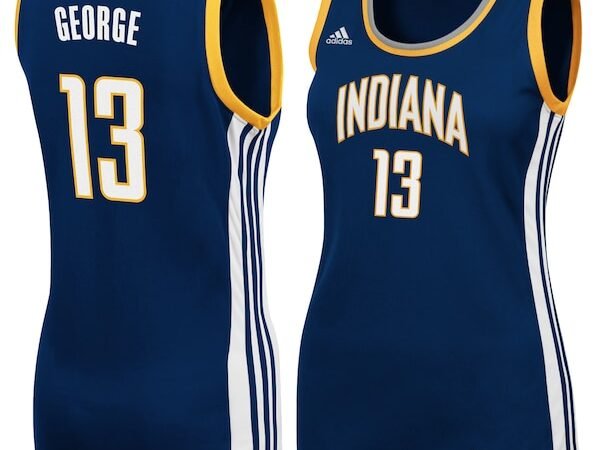 Paul George Indiana Pacers adidas Women's Replica Jersey - Navy