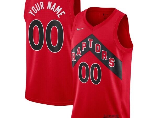 Toronto Raptors Nike 2021/22 Diamond Swingman Custom Jersey - Icon Edition - Red
