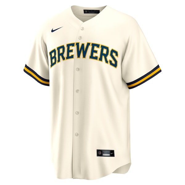 Milwaukee Brewers Nike Home 2025 Jackie Robinson Day Replica Jersey - Cream