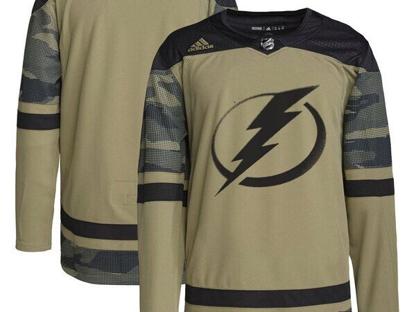 Tampa Bay Lightning adidas Military Appreciation Team Authentic Practice Jersey - Camo