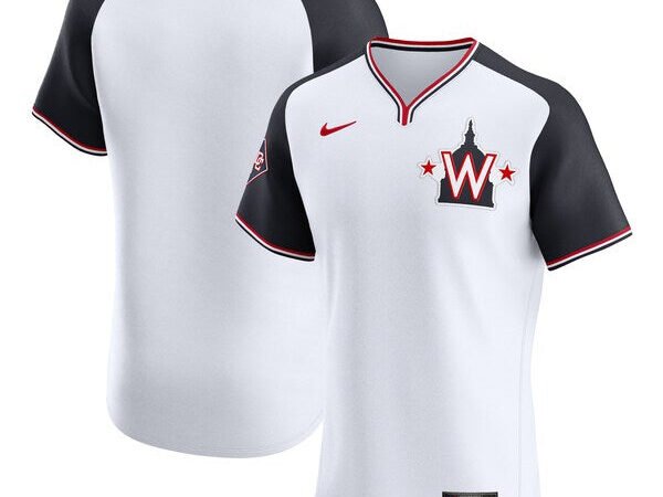 Washington Nationals Nike Alternate Vapor Premier Elite Patch Jersey - White