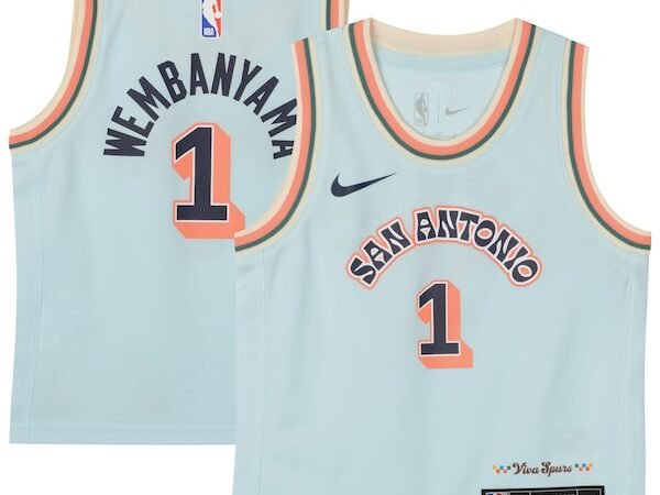 Victor Wembanyama San Antonio Spurs Nike Preschool 2024/25 Swingman Player Jersey - City Edition - Light Blue