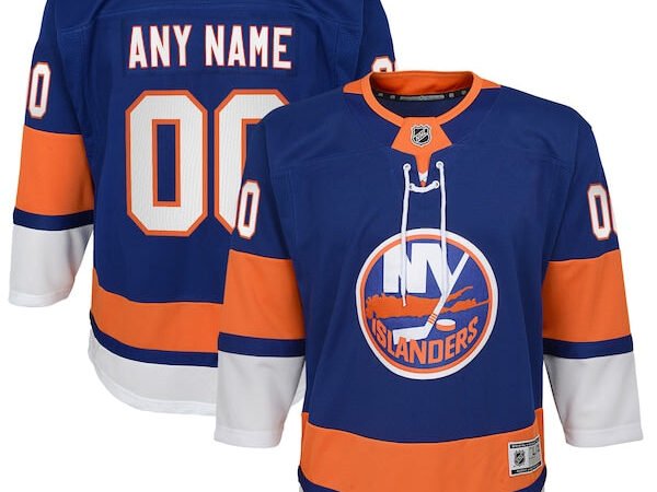 New York Islanders Youth Home Premier Custom Jersey - Blue