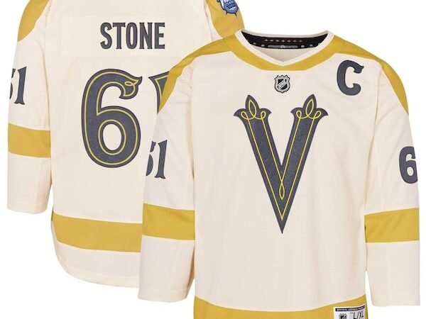 Mark Stone Vegas Golden Knights Youth 2024 NHL Winter Classic Premier Player Jersey - Cream