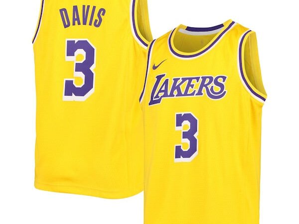 Anthony Davis Los Angeles Lakers Nike Youth Swingman Jersey - Icon Edition - Gold