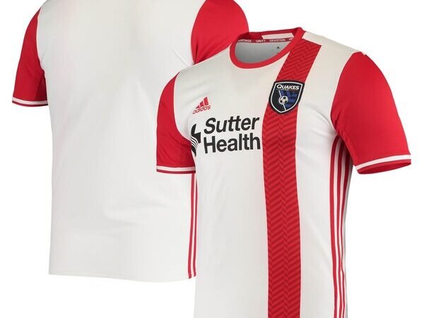 San Jose Earthquakes adidas Replica Away Jersey - White