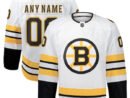 Boston Bruins  Away Authentic Pro Custom Jersey - White/Black