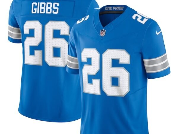 Jahmyr Gibbs Detroit Lions Nike Vapor F.U.S.E. Limited Jersey - Blue/White
