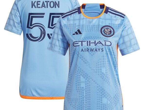 Keaton Parks New York City FC adidas Women's 2024 The Interboro Kit Replica Jersey - Light Blue
