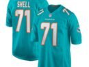 Brandon Shell Miami Dolphins Nike Home Game Player Jersey - Aqua