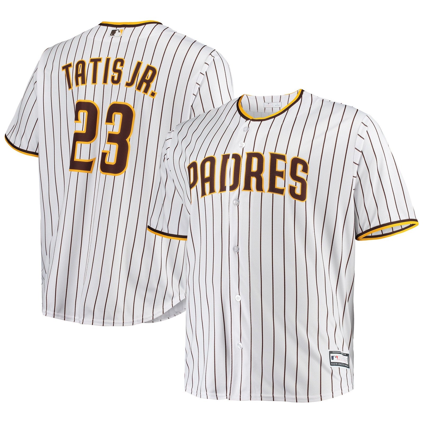Fernando Tatis Jr. San Diego Padres Big & Tall Replica Player Jersey - Sand/Brown/White