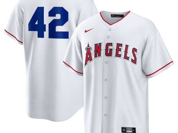 Los Angeles Angels Nike Home  2025 Jackie Robinson Day Replica Jersey - White