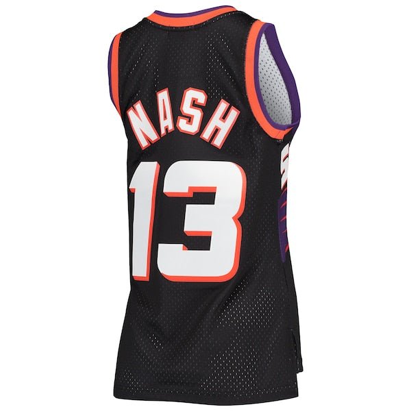 Steve Nash Phoenix Suns Women's Hardwood Classics Swingman Jersey - Black