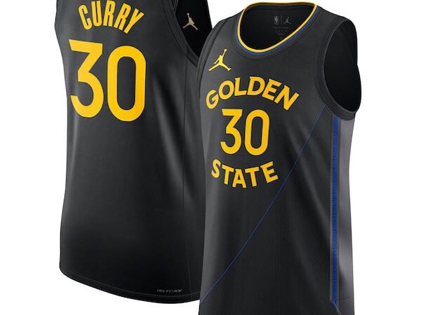 Stephen Curry Golden State Warriors Jordan Brand 2024/25 Authentic Jersey - Statement Edition - Black