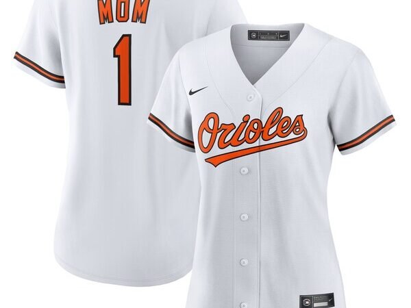 Baltimore Orioles Nike Women's #1 Mom Home Replica Jersey - White