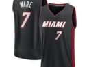 Kel'el Ware Miami Heat  Youth Fast Break Replica Player Jersey - Icon Edition - Black