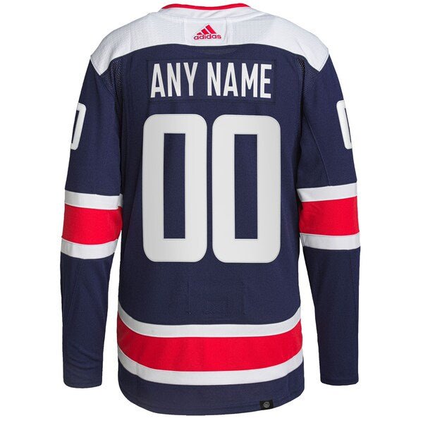 Washington Capitals adidas Alternate Primegreen Authentic Custom Jersey - Navy