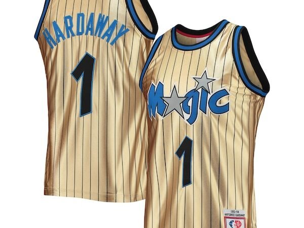 Penny Hardaway Orlando Magic 75th Anniversary 1993/94 Hardwood Classics Swingman Jersey - Gold