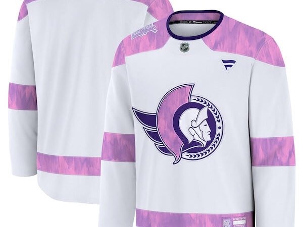 Ottawa Senators  2024 Hockey Fights Cancer Practice Jersey - White