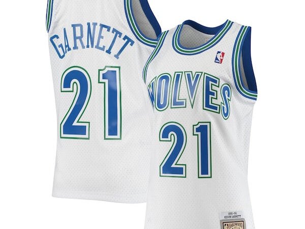 Kevin Garnett Minnesota Timberwolves 1995/96 Hardwood Classics Swingman Jersey - White