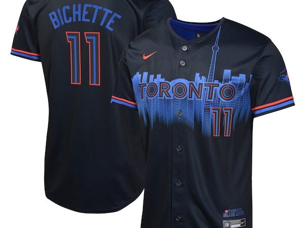 Bo Bichette Toronto Blue Jays Nike Youth 2024 City Connect Limited Player Jersey - Navy
