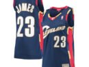 LeBron James Cleveland Cavaliers Women's  Hardwood Classics Swingman Jersey - Navy