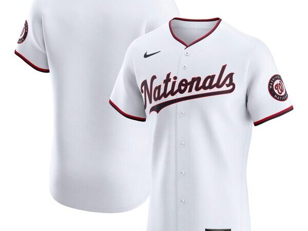 Washington Nationals Nike Home Elite Jersey - White