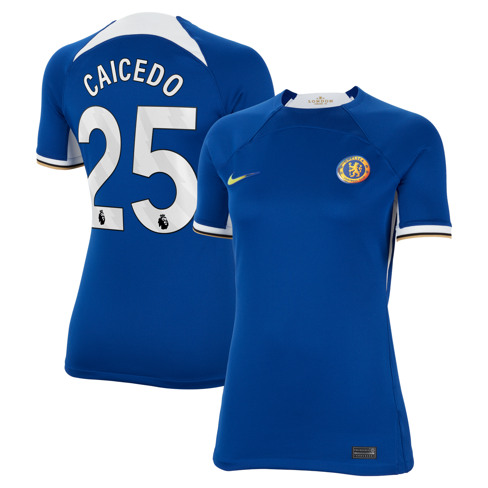 Moisés Caicedo Chelsea Nike Women's 2023/24 Away Stadium Replica Player Jersey - Navy/Blue