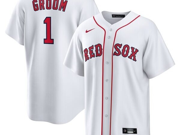 Boston Red Sox Nike #1 Groom Home Replica Jersey - White