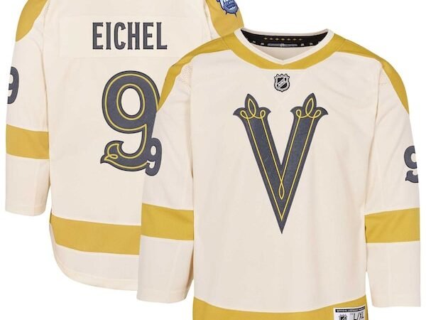 Jack Eichel Vegas Golden Knights Youth 2024 NHL Winter Classic Premier Player Jersey - Cream