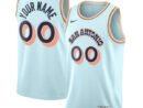 San Antonio Spurs Nike Unisex 2024/25 Custom Swingman Jersey - City Edition - Light Blue