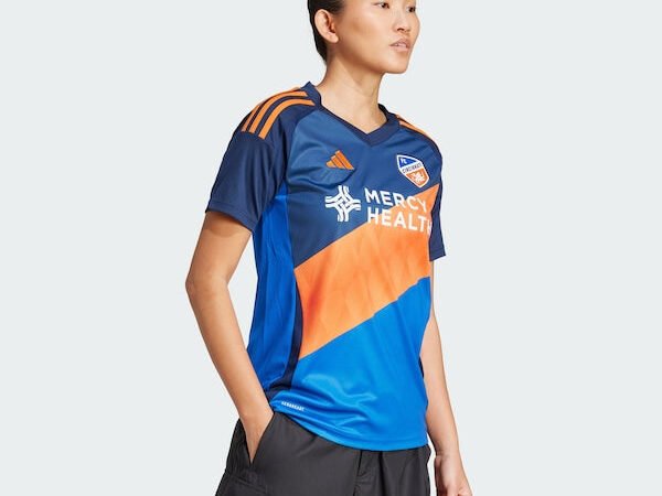 FC Cincinnati adidas Women's 2025 Orange and Blue Legacy Kit Replica Jersey - Blue