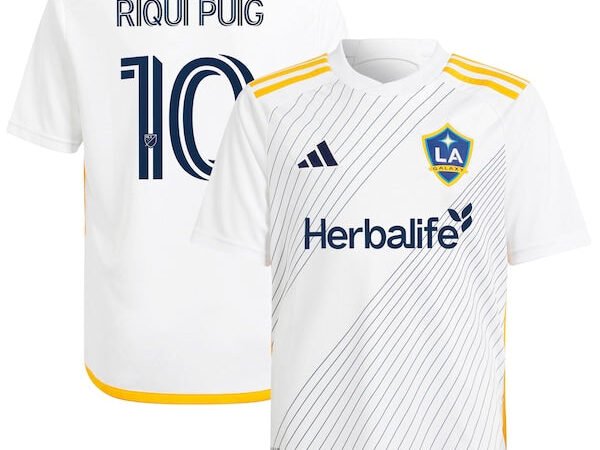 Riqui Puig LA Galaxy adidas Youth 2024 Angeleno Kit Replica Player Jersey - White
