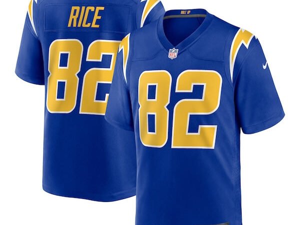 Brenden Rice Los Angeles Chargers Nike 2024 NFL Draft 2nd Alternate Game Player Jersey - Royal