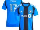 Giacomo Vrioni CF Montreal adidas Women's 2025 Montréal Original Replica Player Jersey - Blue