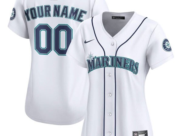 Women's Seattle Mariners Nike White Home Limited Custom Jersey