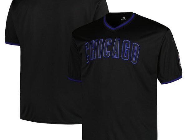 Chicago Cubs Profile Big & Tall Pop Fashion Jersey - Black