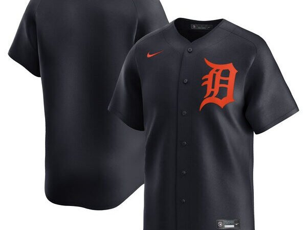 Detroit Tigers Nike  Alternate Limited Jersey – Navy