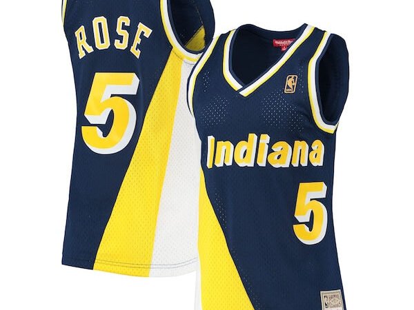 Jalen Rose Indiana Pacers Women's 1996/97 Hardwood Classics Swingman Jersey - Navy