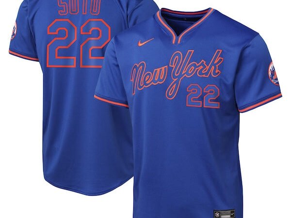 Juan Soto New York Mets Nike Youth Alternate 2 Limited Jersey – Royal/White