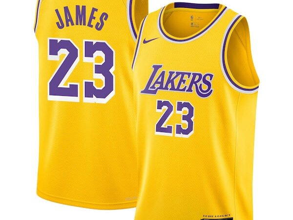 LeBron James Los Angeles Lakers Nike Youth Swingman Jersey - Icon Edition - Gold