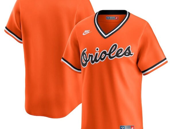 Baltimore Orioles Nike Throwback Cooperstown Collection Limited Jersey - Orange