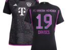 Alphonso Davies Bayern Munich adidas Women's 2023/24 Away Replica Player Jersey - Black/White