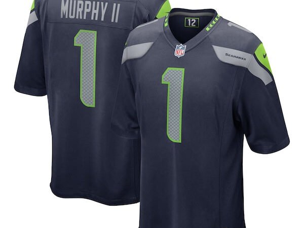 Byron Murphy II Seattle Seahawks Nike 2024 NFL Draft First Round Pick Player Game Jersey - College Navy